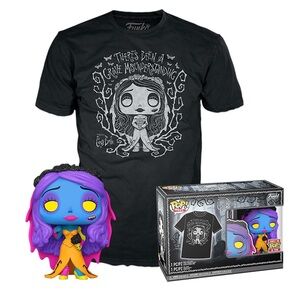 Funko Pop! & Tee Corpse Bride Emily (Black Light). Size M unisex t-shirt